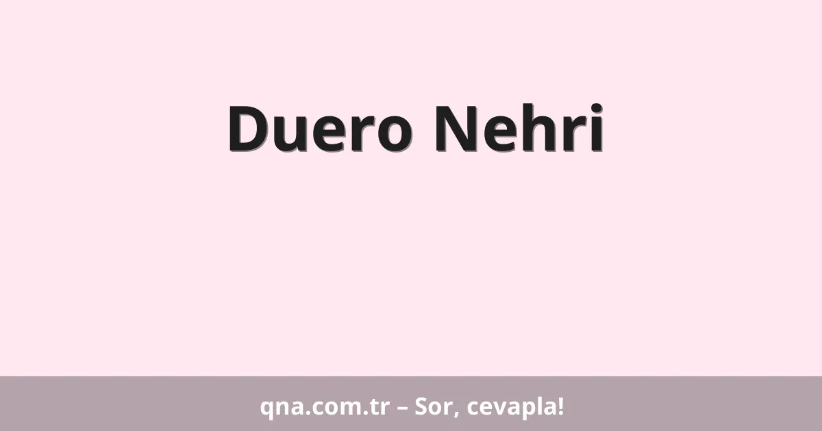 Duero Nehri