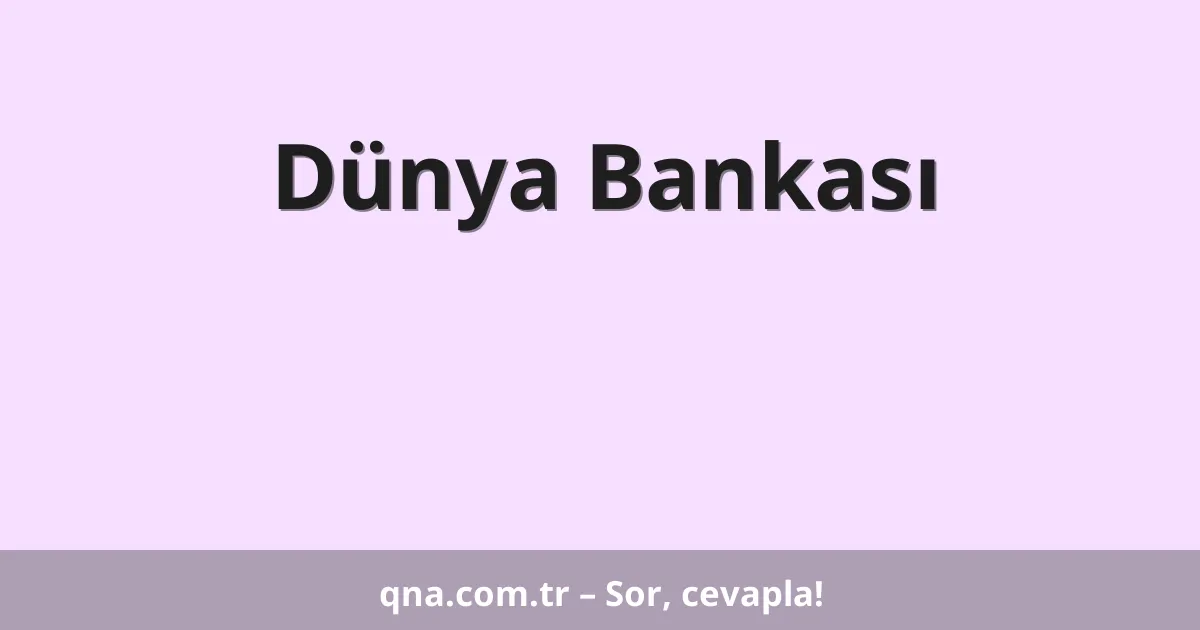 Dünya Bankası