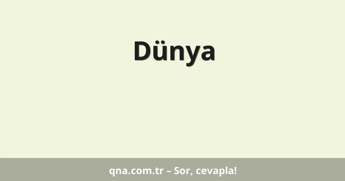 Dünya