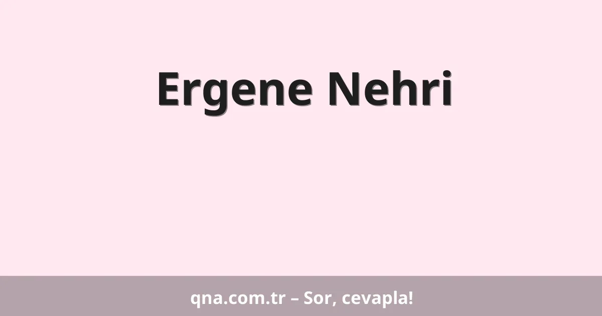 Ergene Nehri