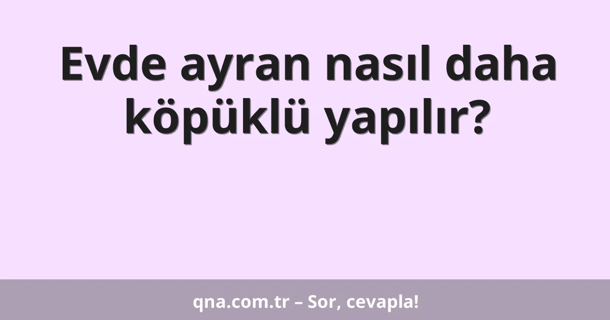 Evde ayran nasıl daha köpüklü yapılır?