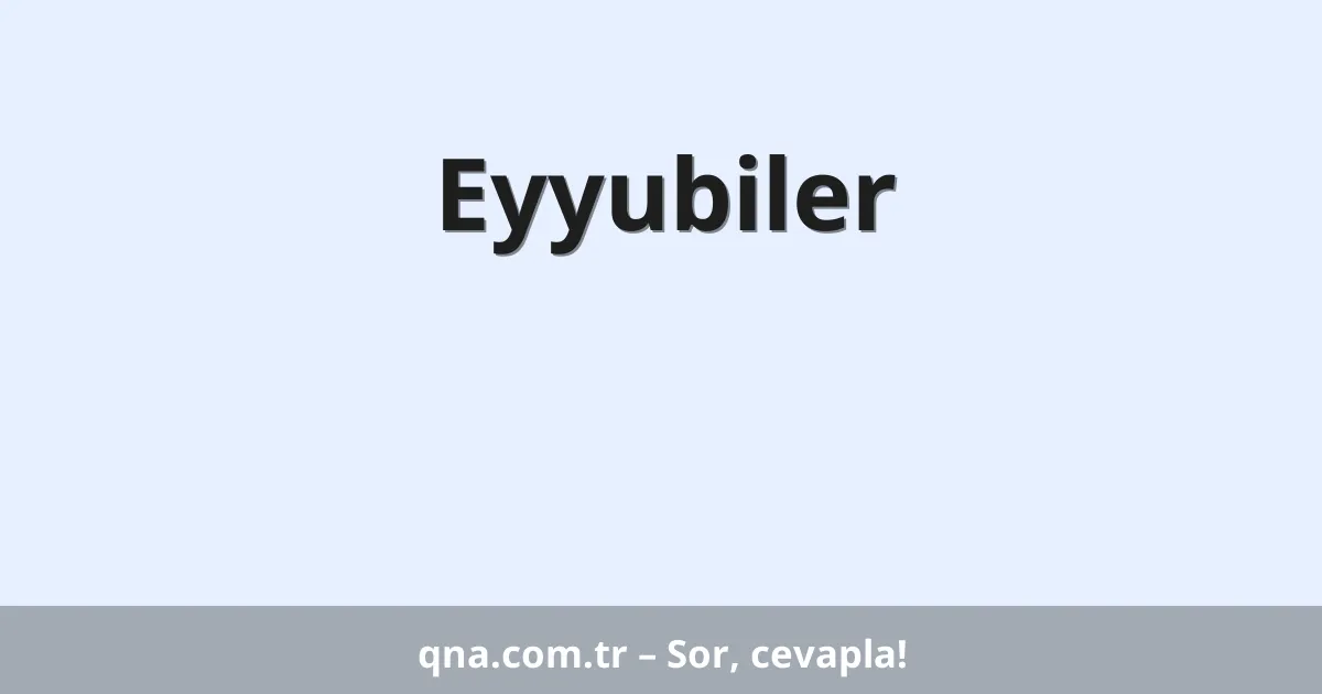 Eyyubiler