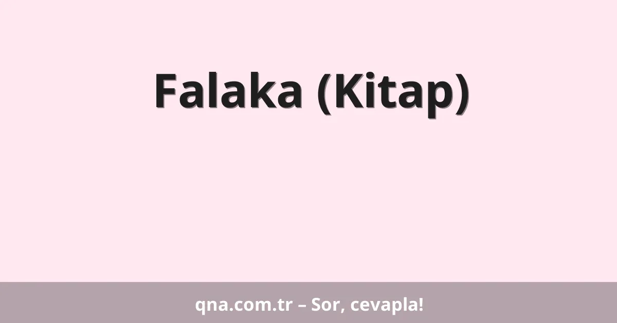 Falaka (Kitap)