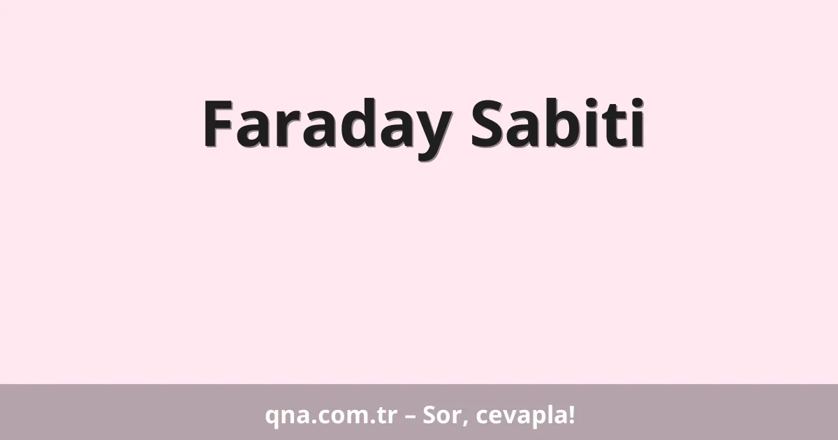 Faraday Sabiti
