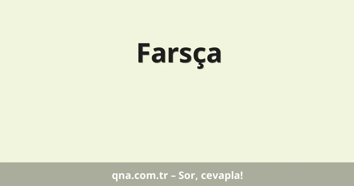 Farsça