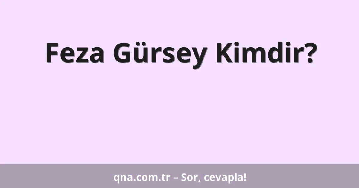 Feza Gürsey Kimdir?
