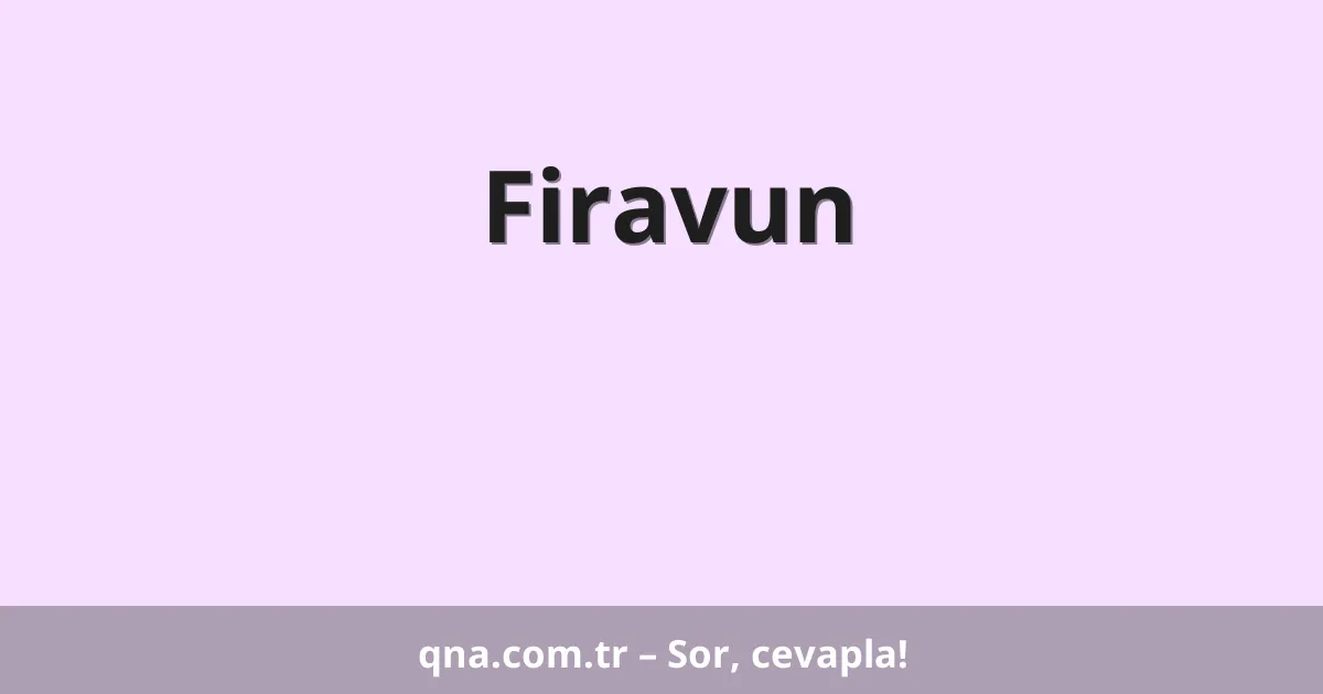 Firavun