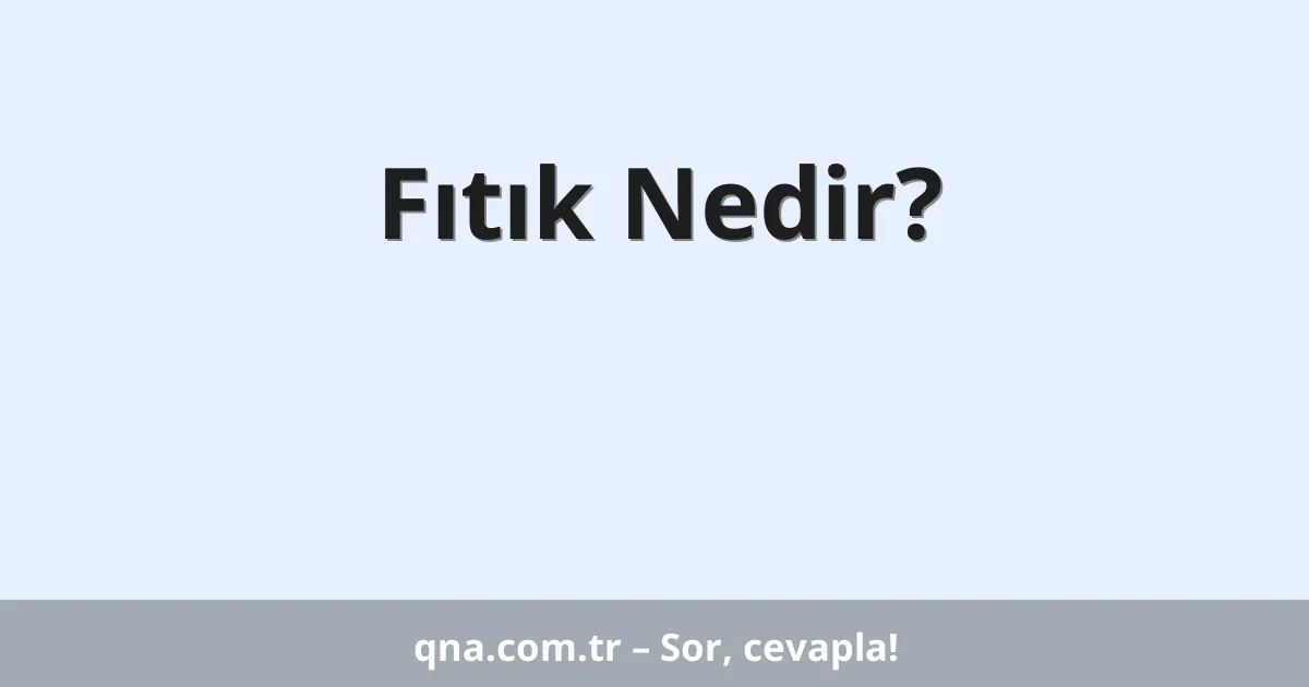 Fıtık Nedir?