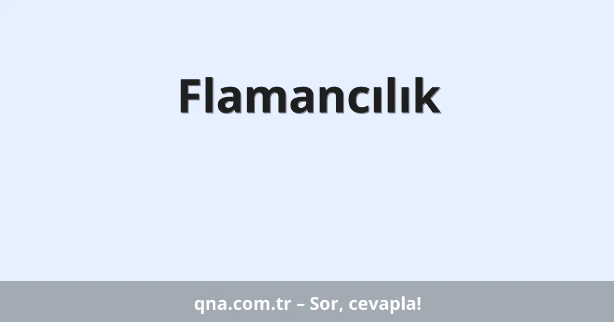 Flamancılık