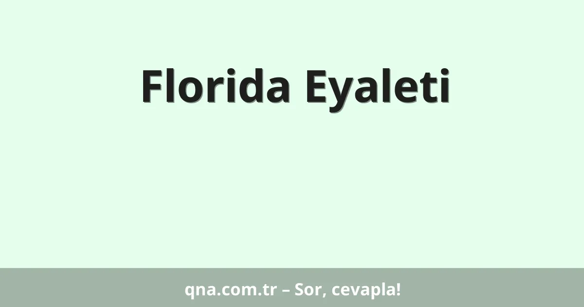 Florida Eyaleti