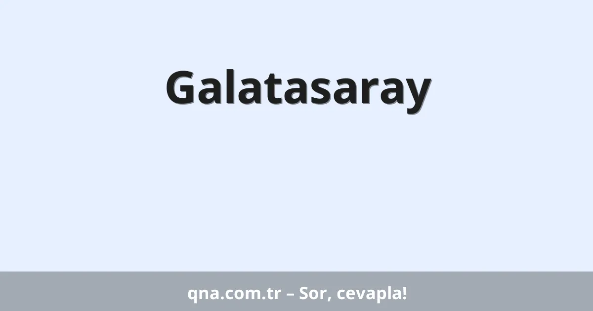 Galatasaray