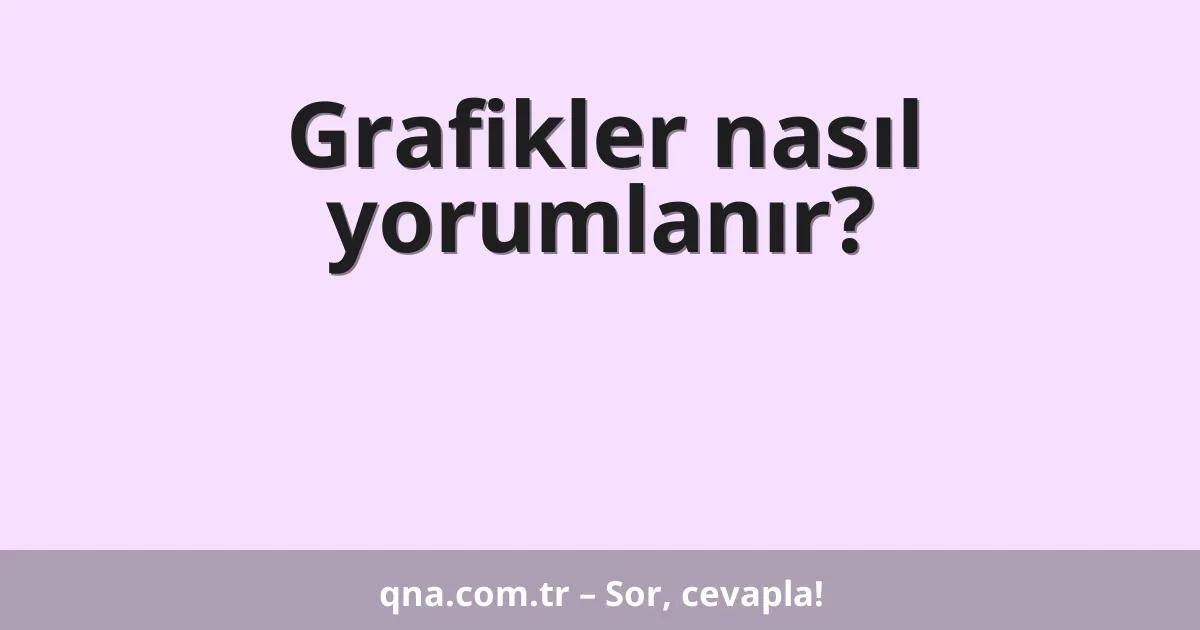 Grafikler nasıl yorumlanır?