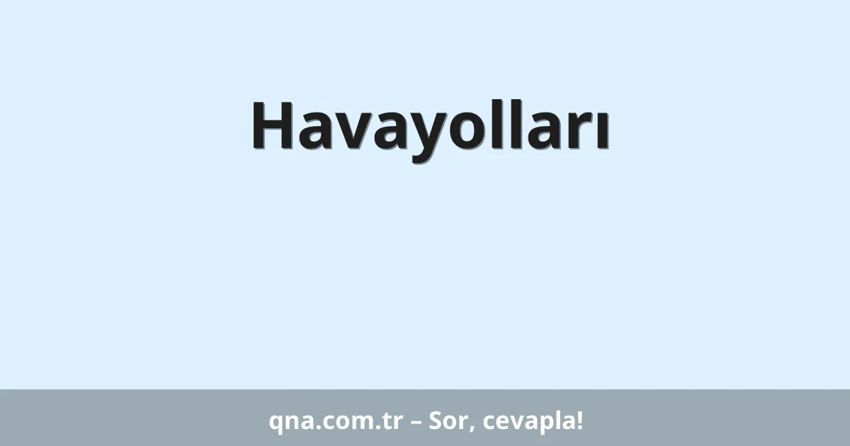 Havayolları