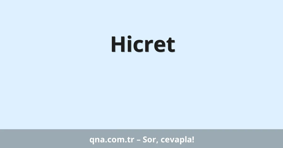 Hicret