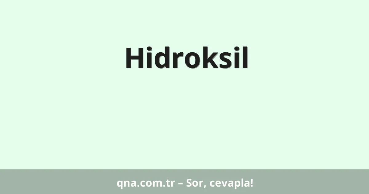 Hidroksil