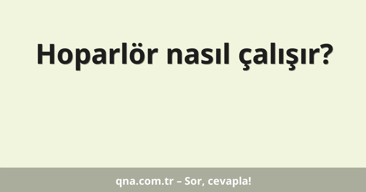 Hoparlör nasıl çalışır?