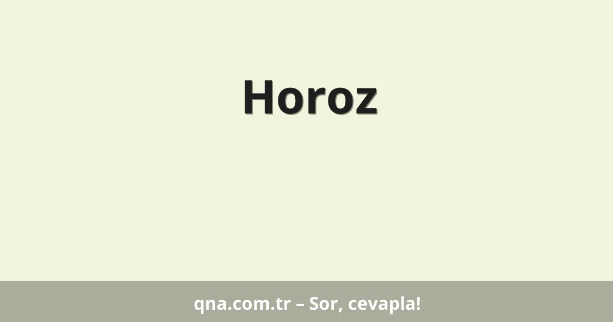 Horoz