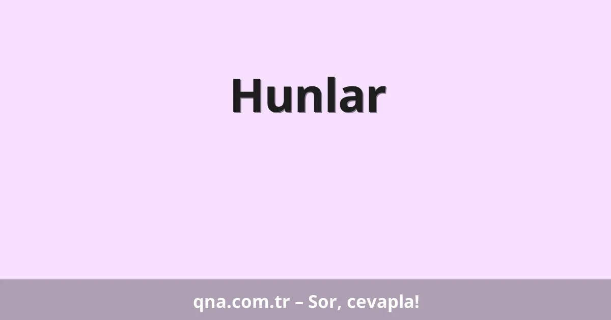 Hunlar