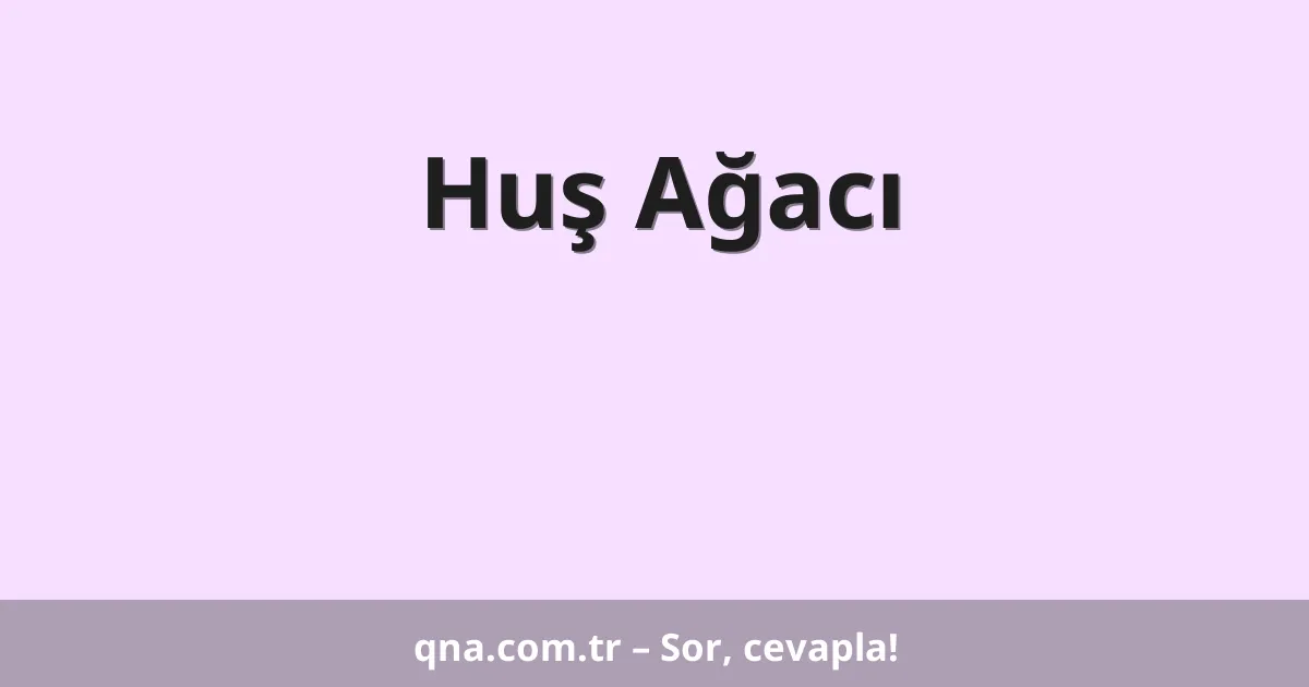 Huş Ağacı