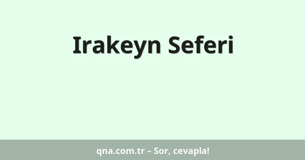Irakeyn Seferi
