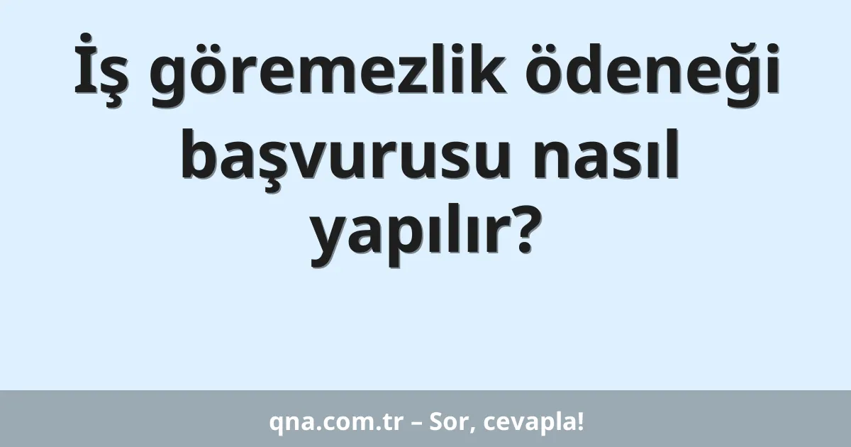 İş göremezlik ödeneği başvurusu nasıl yapılır?