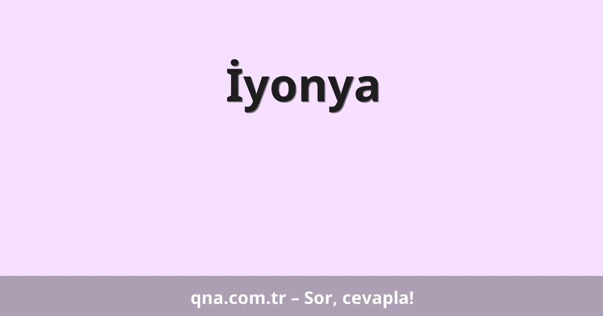 İyonya
