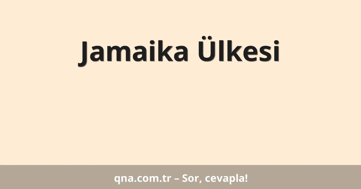 Jamaika Ülkesi