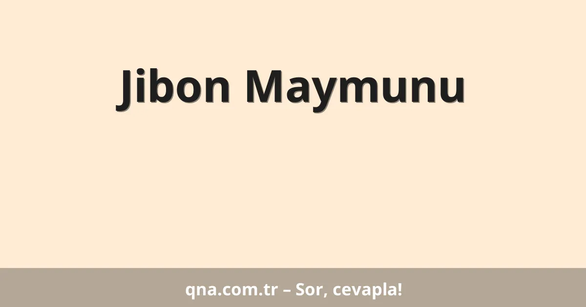 Jibon Maymunu