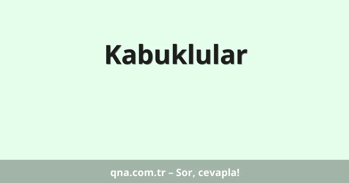 Kabuklular