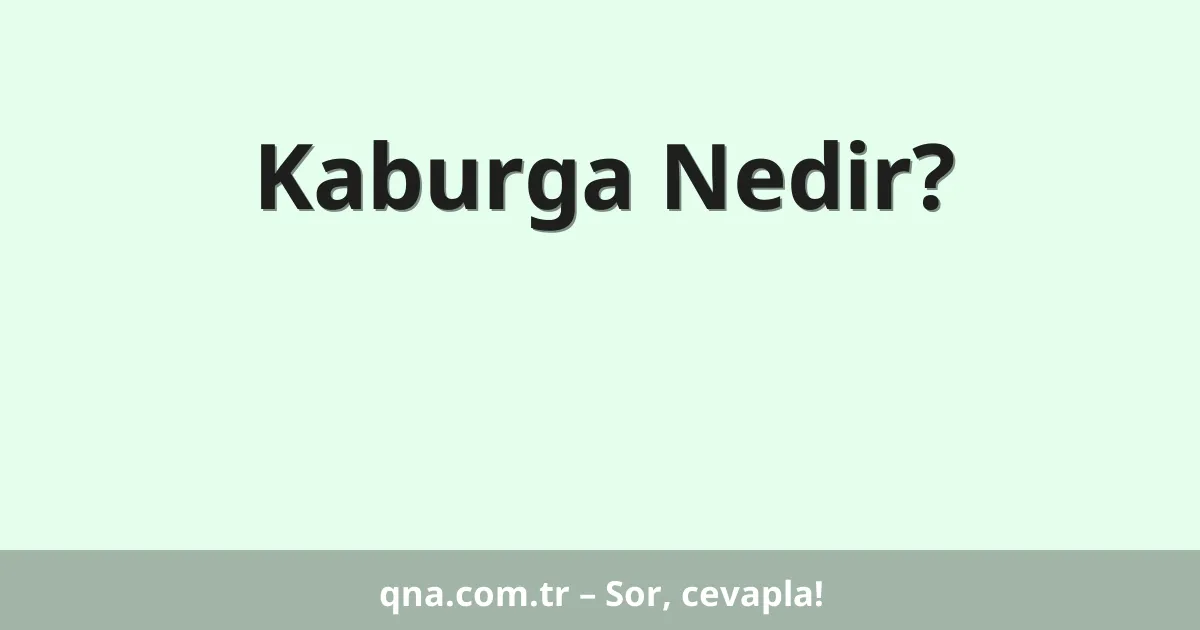 Kaburga Nedir?