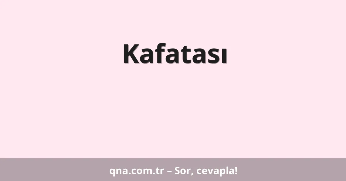 Kafatası