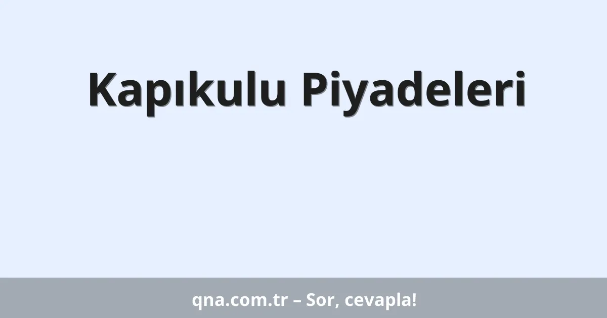 Kapıkulu Piyadeleri