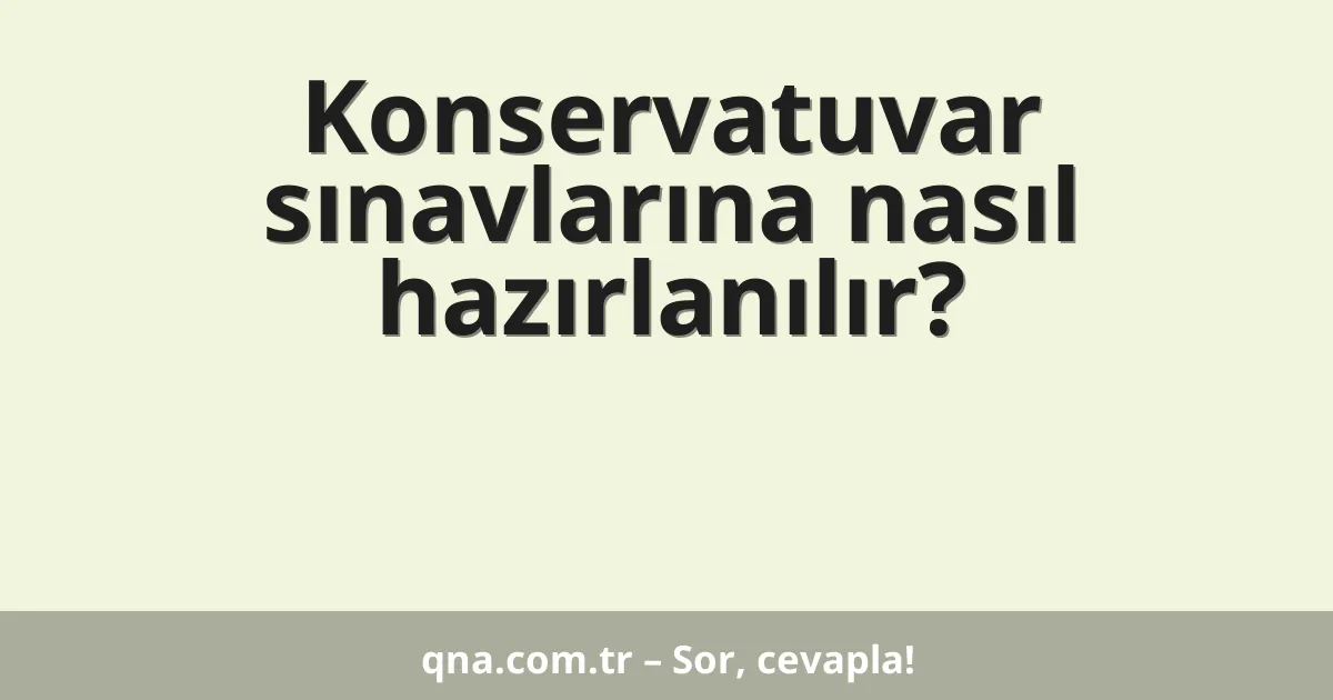 Konservatuvar sınavlarına nasıl hazırlanılır?