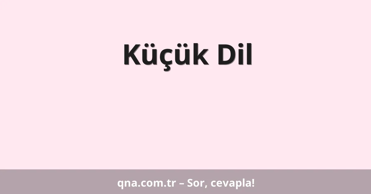 Küçük Dil