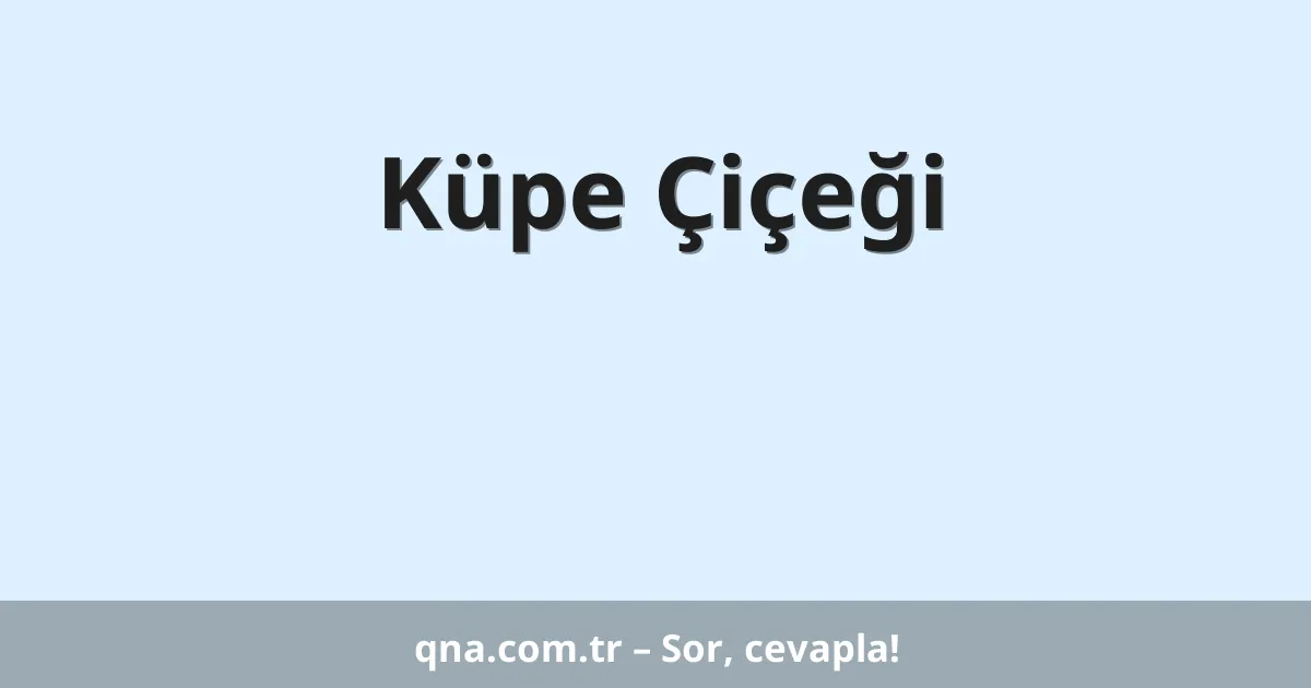Küpe Çiçeği
