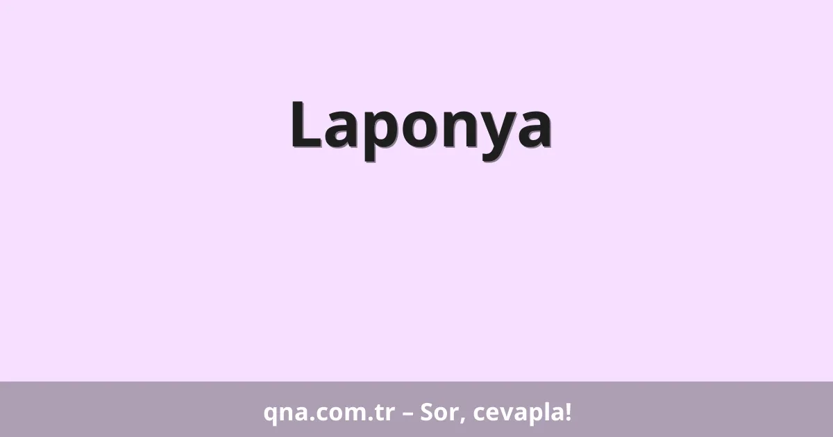 Laponya