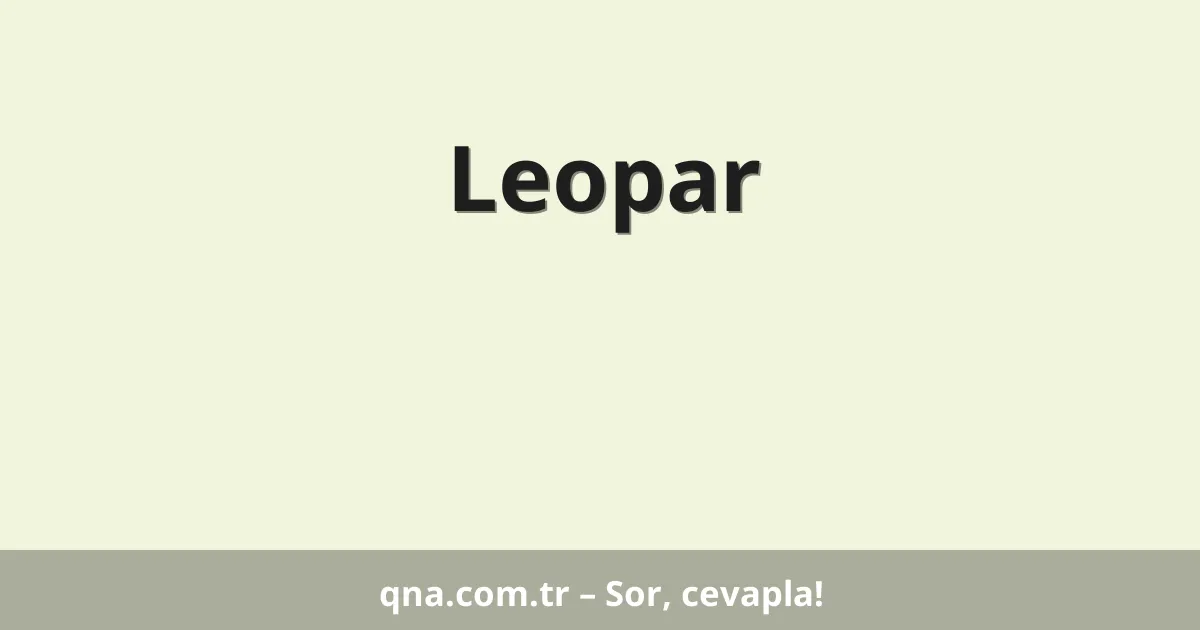 Leopar