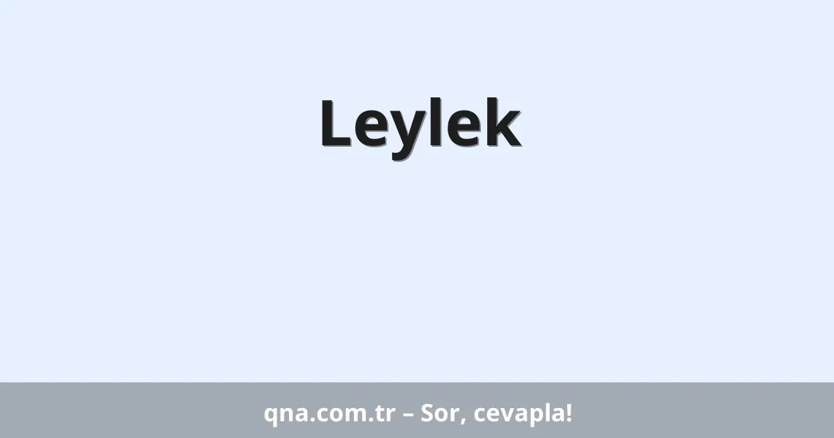Leylek