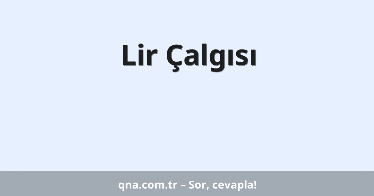 Lir Çalgısı