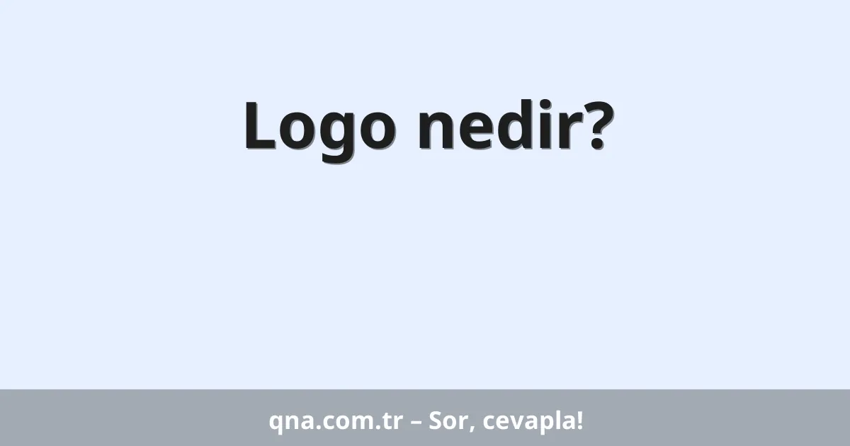 Logo nedir?