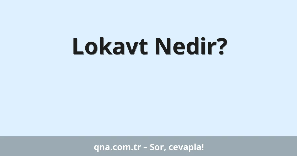 Lokavt Nedir?