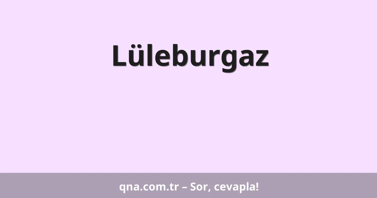 Lüleburgaz