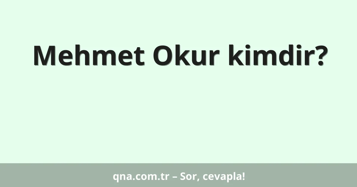 Mehmet Okur kimdir?