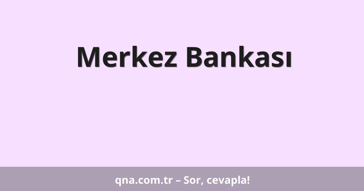 Merkez Bankası