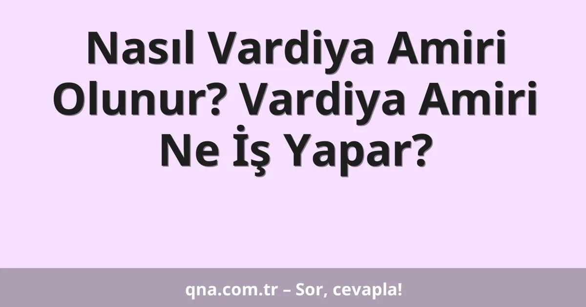 Nasıl Vardiya Amiri Olunur? Vardiya Amiri Ne İş Yapar?