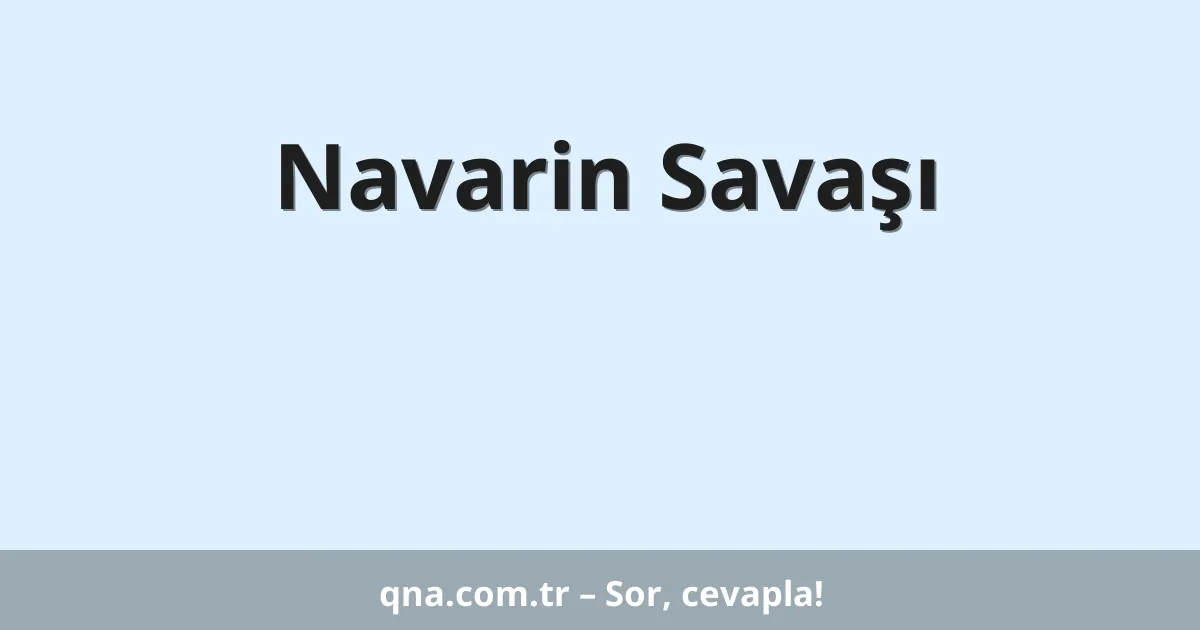 Navarin Savaşı