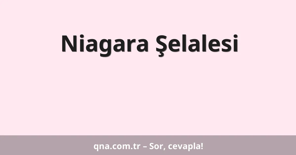 Niagara Şelalesi