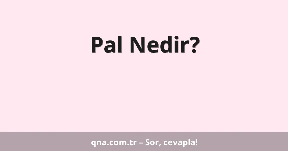 Pal Nedir?