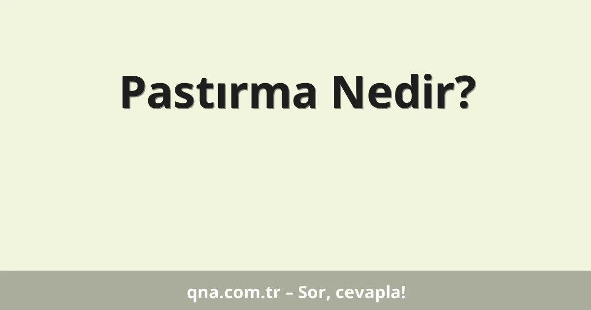Pastırma Nedir?