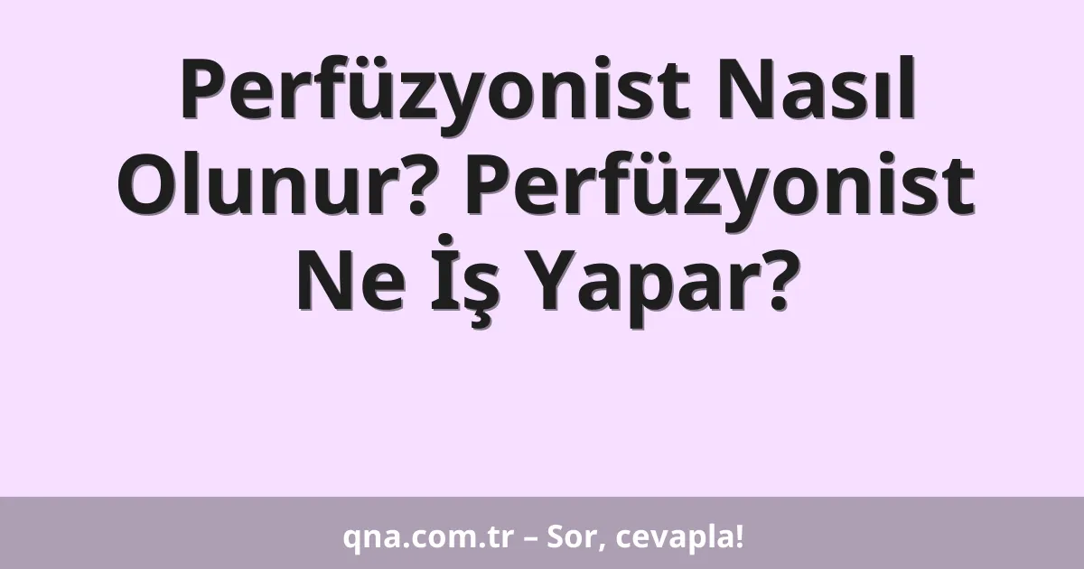 Perfüzyonist Nasıl Olunur? Perfüzyonist Ne İş Yapar?